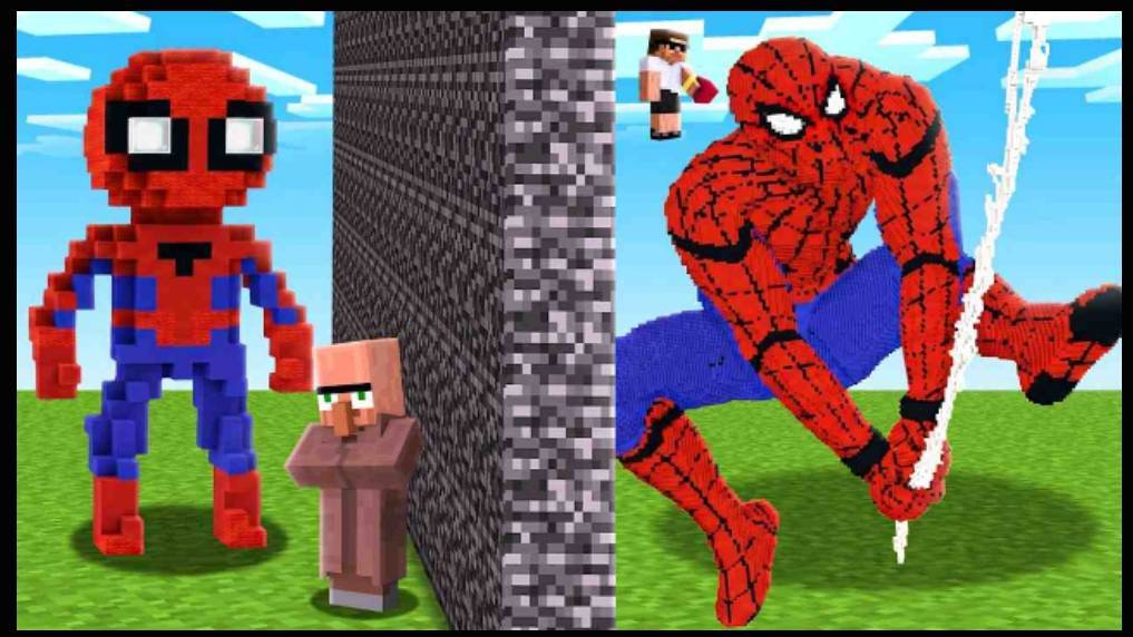 NOOB vs PRO _ Superheroes Build Battle Challenge in Minecraft