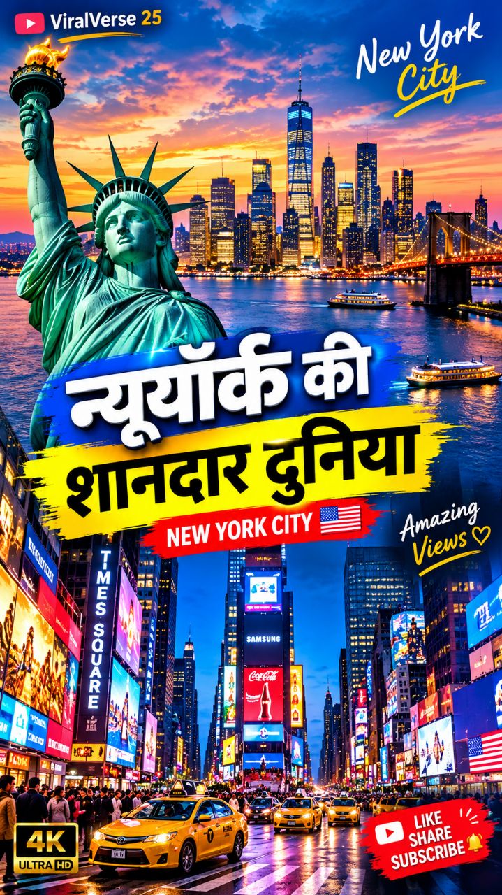 😍 न्यूयॉर्क की शानदार दुनिया 🇺🇸 | New York City Amazing Views 🌆🔥