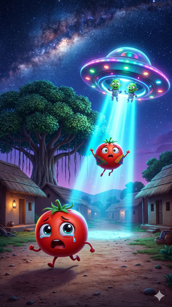 👽 एलियन उठा ले गए टमाटर की मम्मी! 😱🍅 अब क्या करेगा टमाटर? 🤣