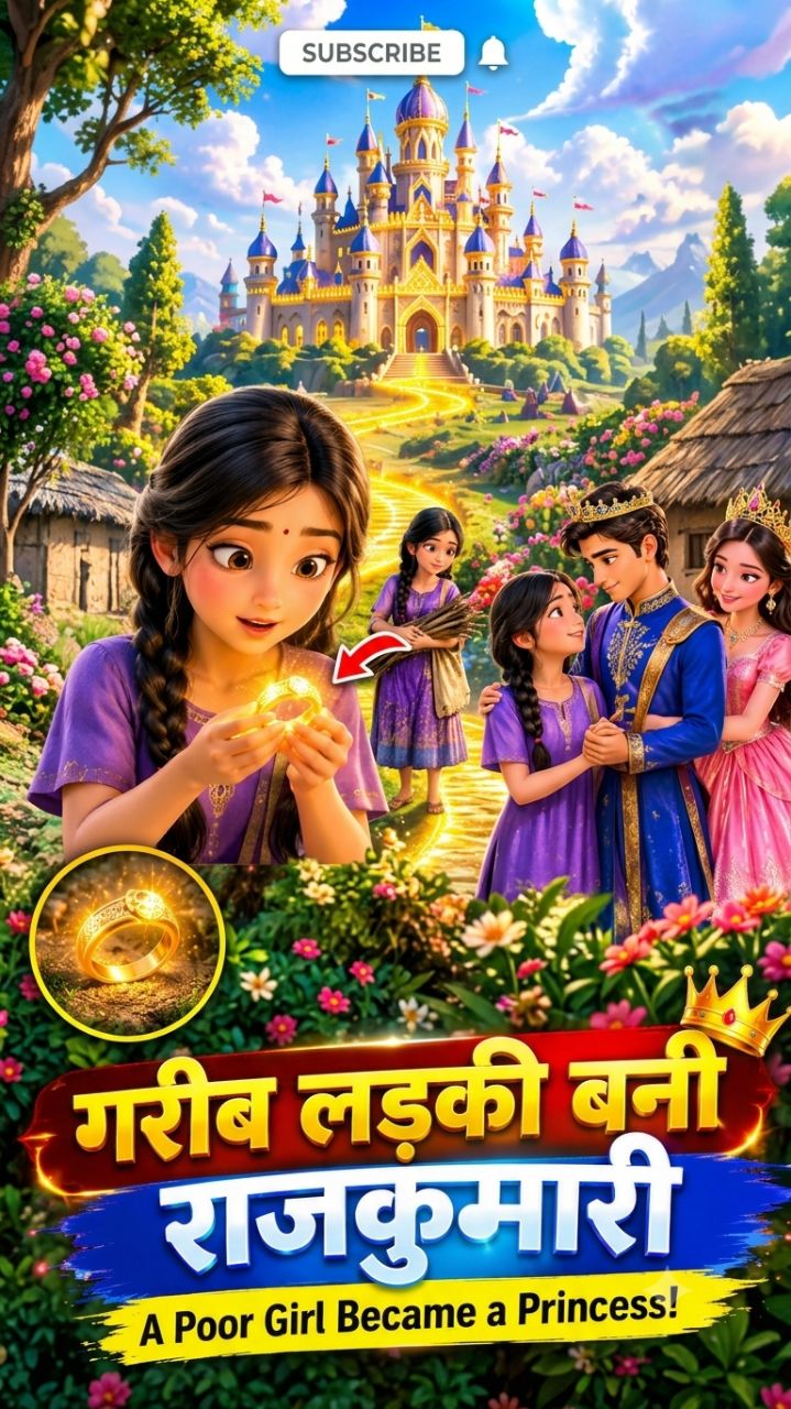 😱 गरीब लड़की बनी राजकुमारी 👑✨ | A Poor Girl Became a Princess! 🏰 #Shorts #PrincessStory #AIStor