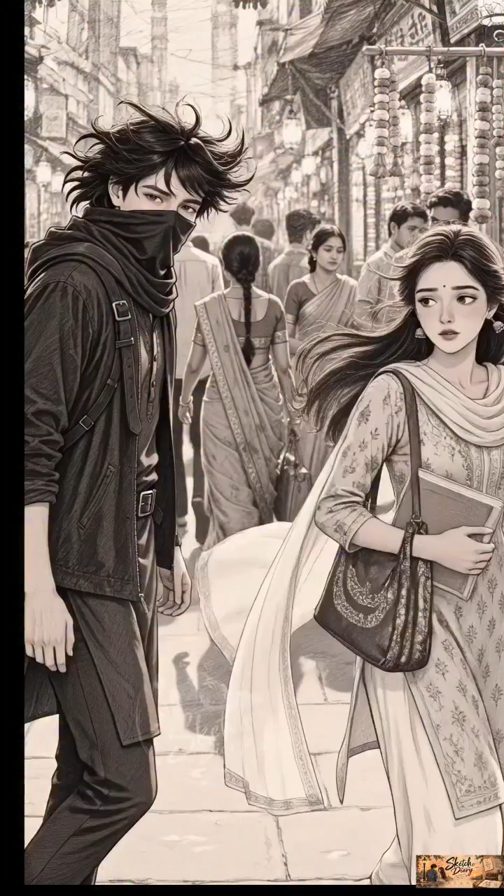 Sketch_Diary___वो_अचानक_टकराई…_और_उसकी_आँखों_में_कुछ_खास_नज़र_आया!_🌸❤️🥹__#SketchDiary_#Unexpected