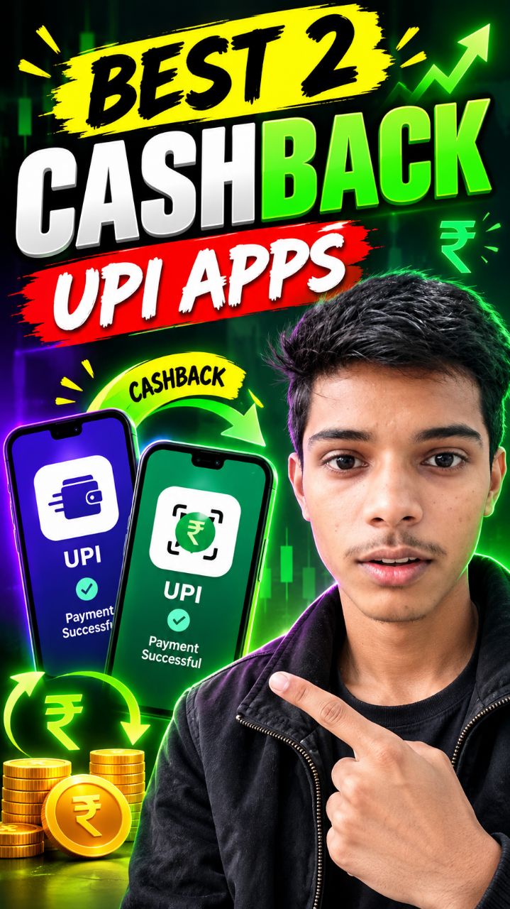 🔥 Best 2 Cashback UPI Apps in India 🇮🇳 | Earn Cashback on Payments! #Shorts