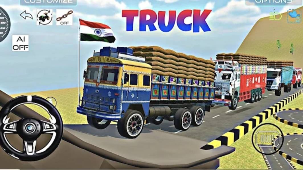 DRIVE BIG HEAVY TRUCK AND 💥 UNLOADING STONE FROM DUMPER TRUCK IN GAME SINGHANACRGAME