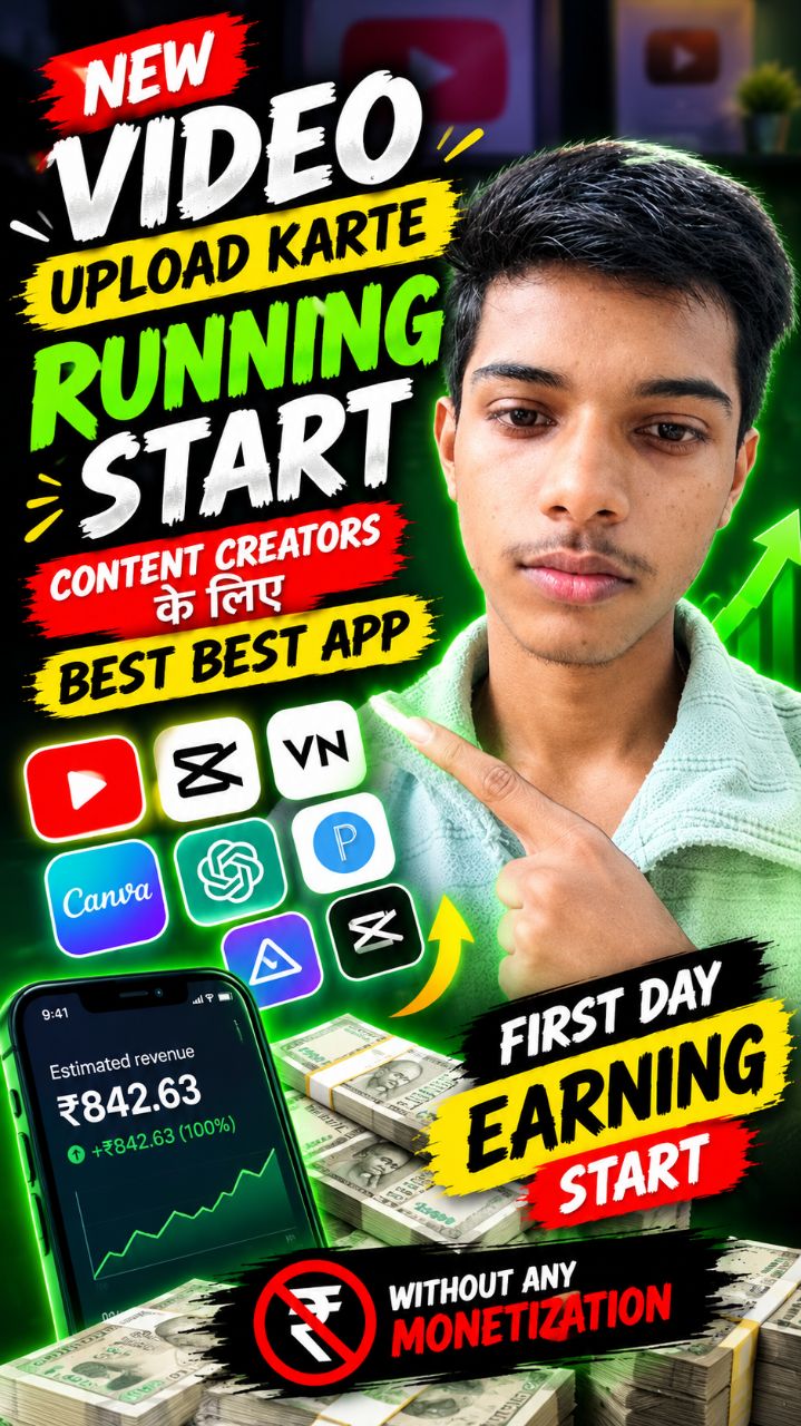 Best Earning Apps for New Creators 💸 | Without Monetization? #Shorts