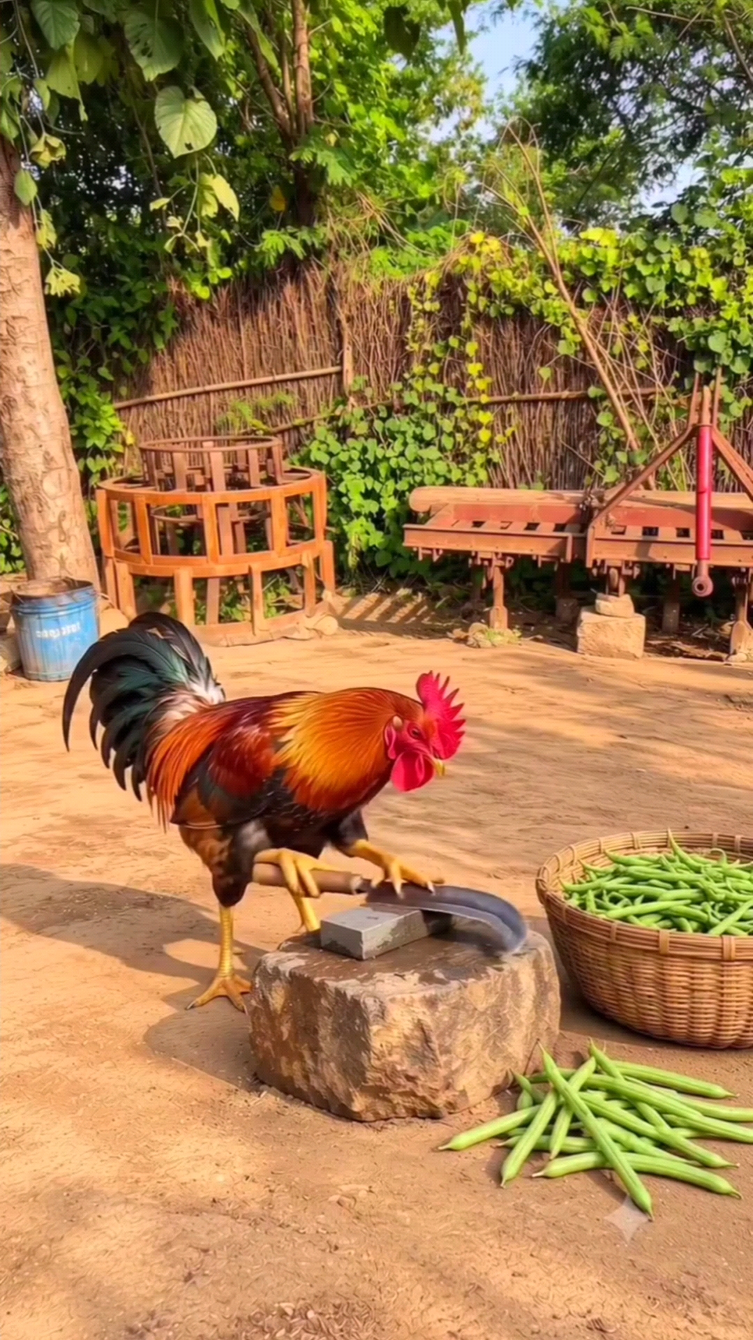 🐓दशहरा में🐒😂फुफा आ गया🤣 #monkeyshortsfunnyvideo #BandarComedy #FunnyComedy #MurgaComedy  #funnyv
