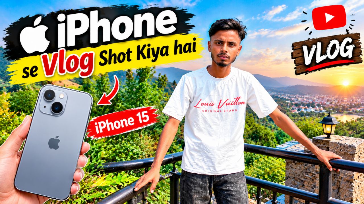 Yeh Vlog I-phone se shot kiya  hai