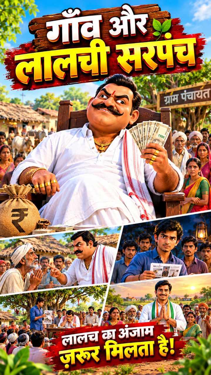 😱 लालची सरपंच का घमंड टूटा! गरीबों का हक छीनना पड़ा भारी 😈 | गाँव की कहानी