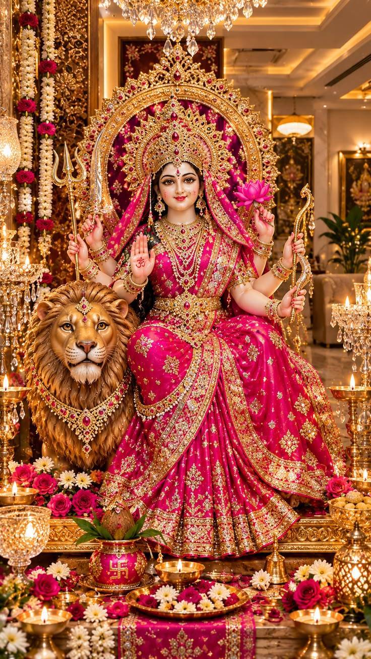 🌺 माँ दुर्गा के दिव्य दर्शन 🙏❤️ | जय माता दी 🚩🔱 | Mata Rani Bhakti Status #Shorts