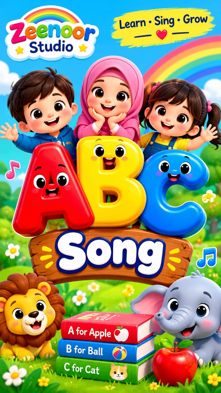 🔤 ABC Song for Kids 🎵 | Learn ABC with Zeenoor Studio 🌈