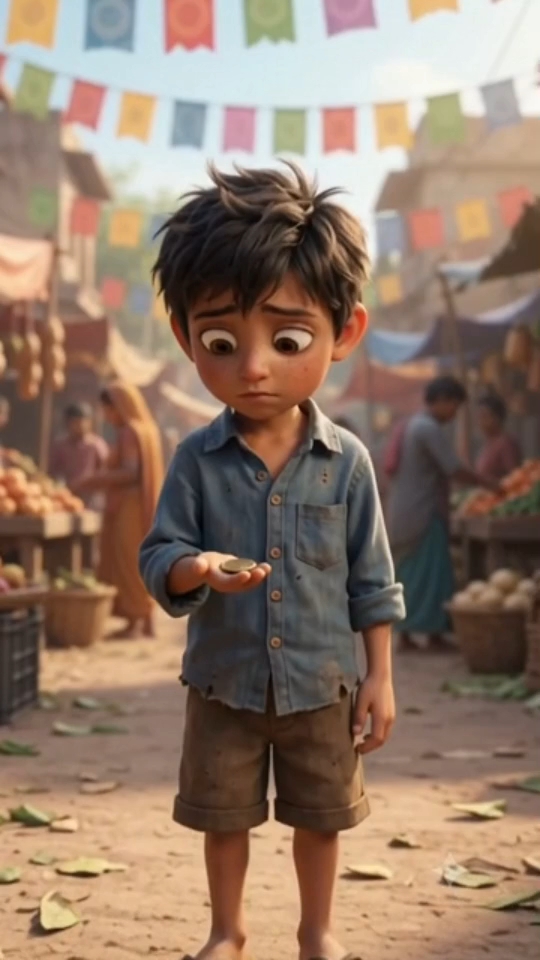 🥺 Chhote Bachche Ne Apna Aakhri Sikka De Diya 😭❤️ | Emotional Cartoon Story #Shorts