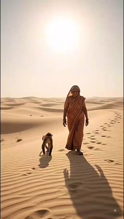 Ek bandar or budhi dadi ki kahani