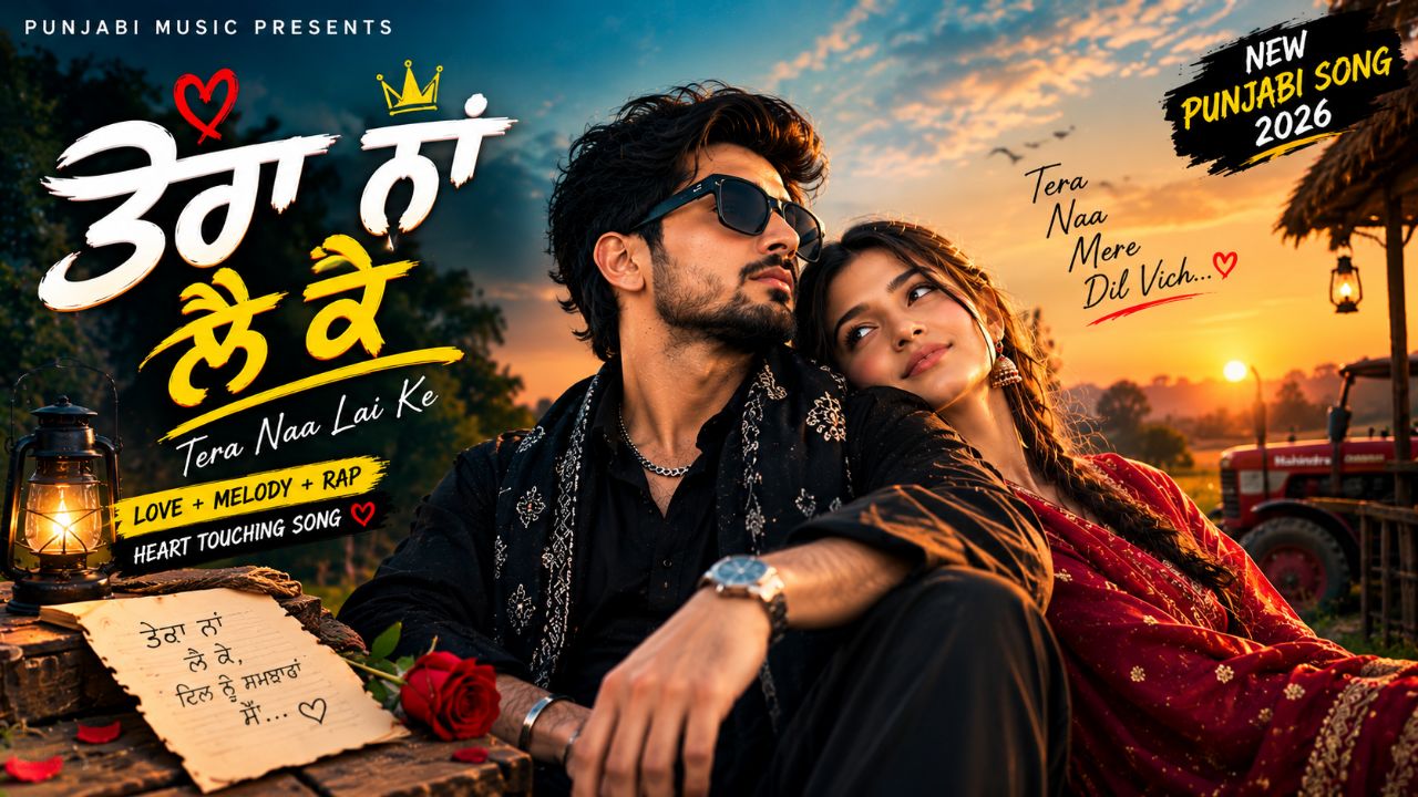 Tera Naa Lai Ke ❤️ | New Punjabi Song 2026 | Romantic Love Song | Melody + Rap