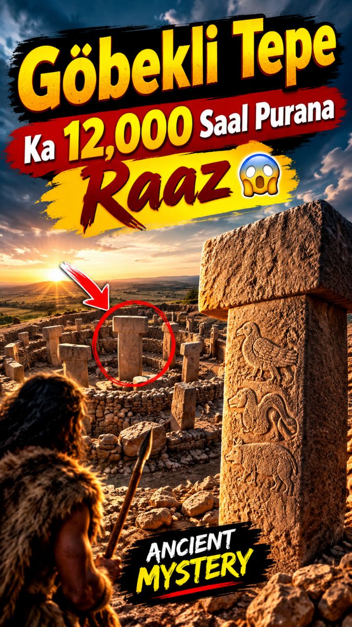Göbekli Tepe Ka 12,000 Saal Purana Raaz 😱 | Ancient Mystery #Shorts