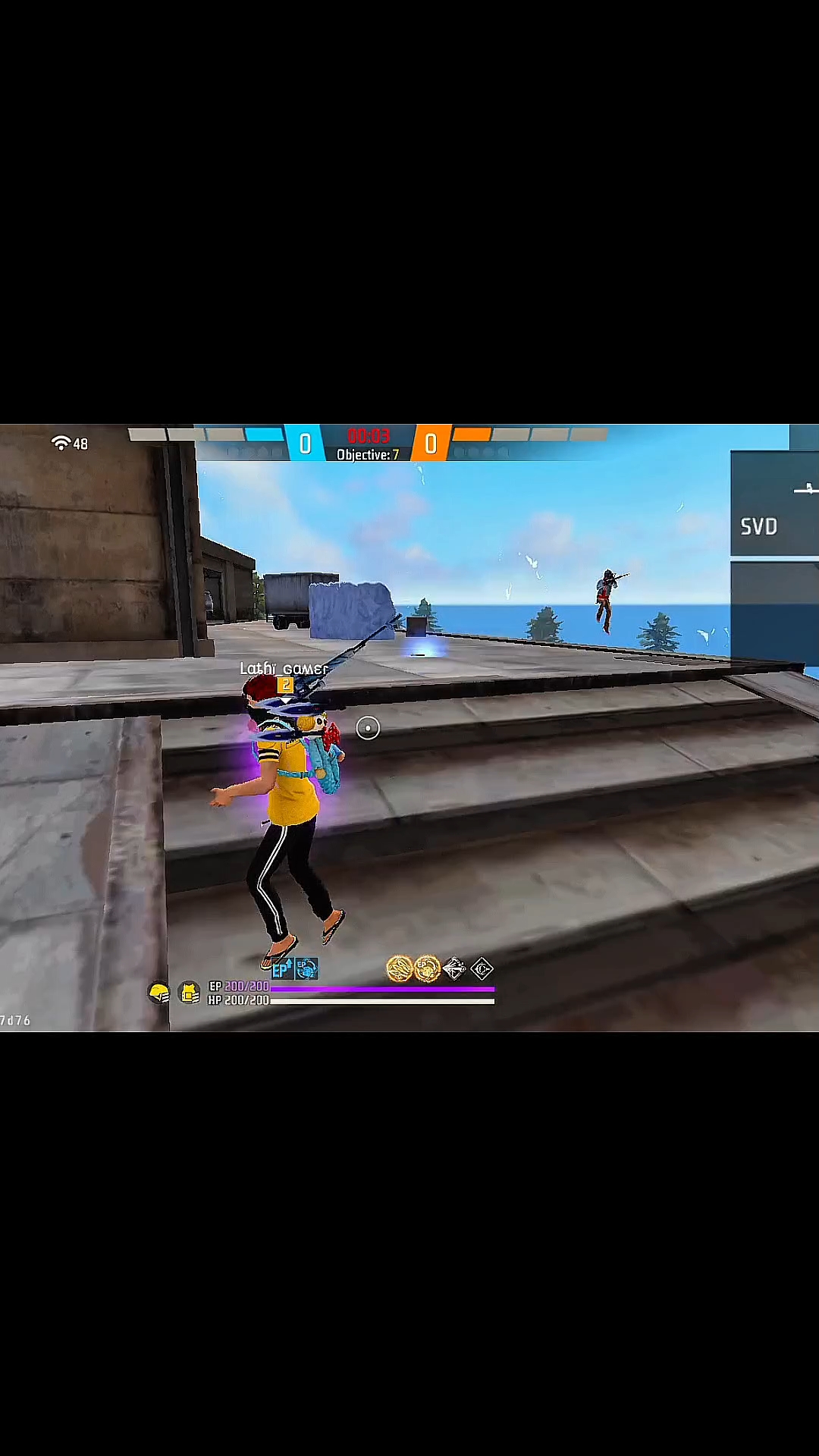 ( Free Fire Lone Wolf Head Shot Clips ) #shorts