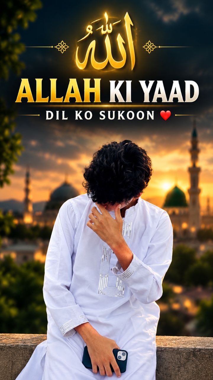 Allah Ki Yaad Mein Hi Dil Ko Sukoon Milta Hai 🤲❤️ | Islamic Status. #Allah #IslamicStatus #Allah