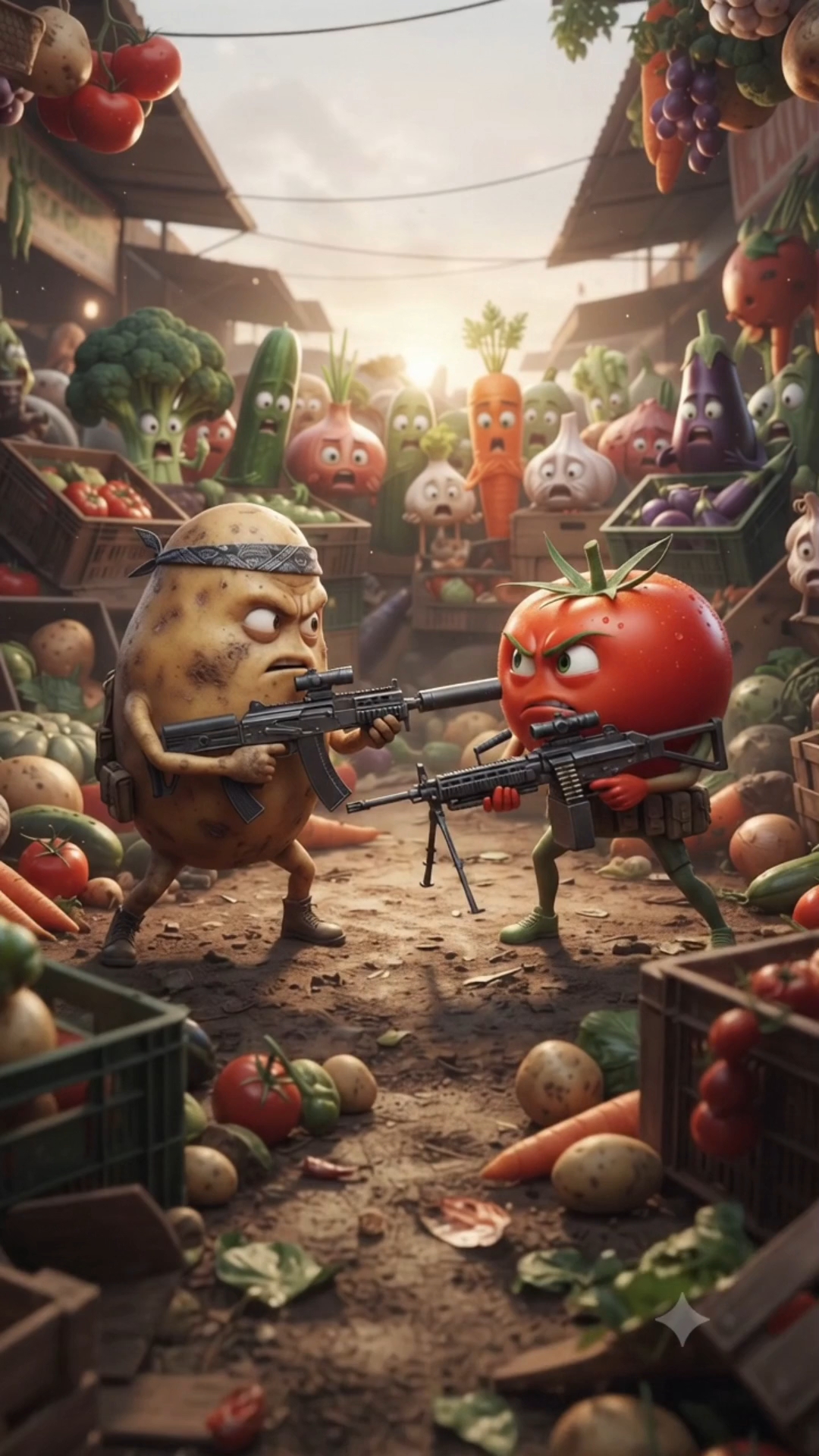 Sabziyon Ki Jung: Aalu vs Tamatar 🍅🥔