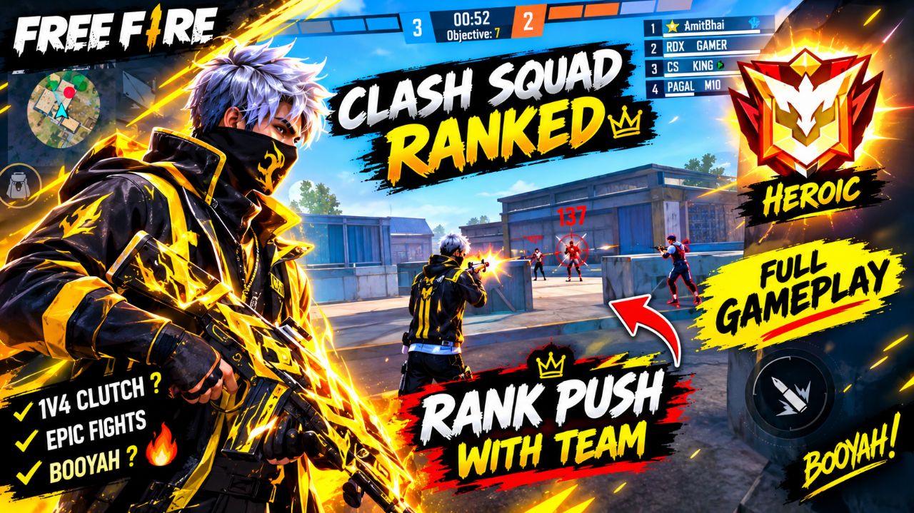 Free Fire Insane 1v4 Quadra Kill Clutch | MP5-III & Kord Unstoppable Gameplay 🔥🎯#FreeFireIndia#vir