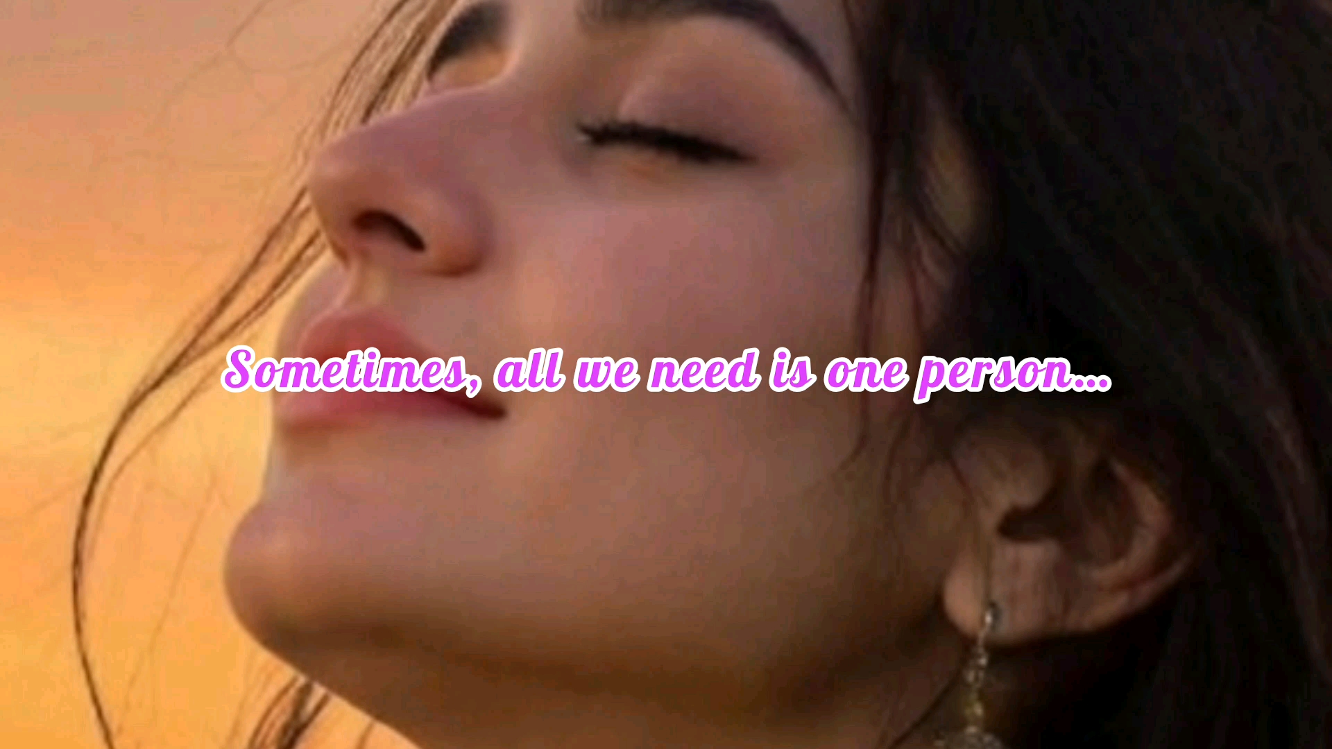 Sometimes, all we need is one person…

Someone who listens to our silence, understands our pain,