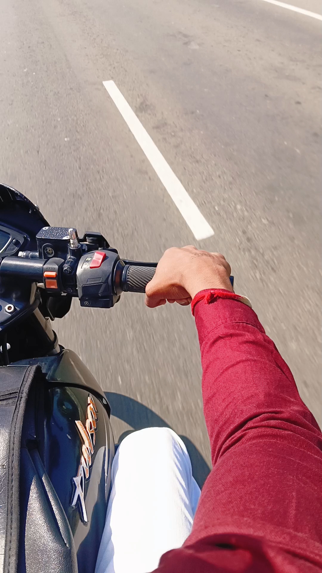 Me bike riding