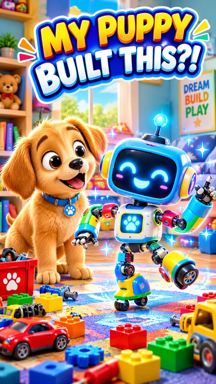 This Puppy Built a ROBOT BEST FRIEND! 🐶🤖😂 #Shorts