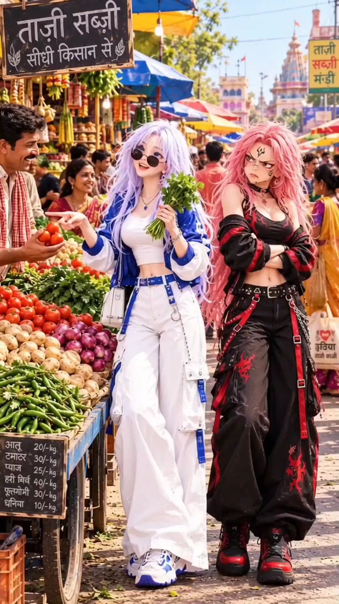 🇮🇳 What If Gojo and Sukuna Had to Survive in india as Girls ? 💅