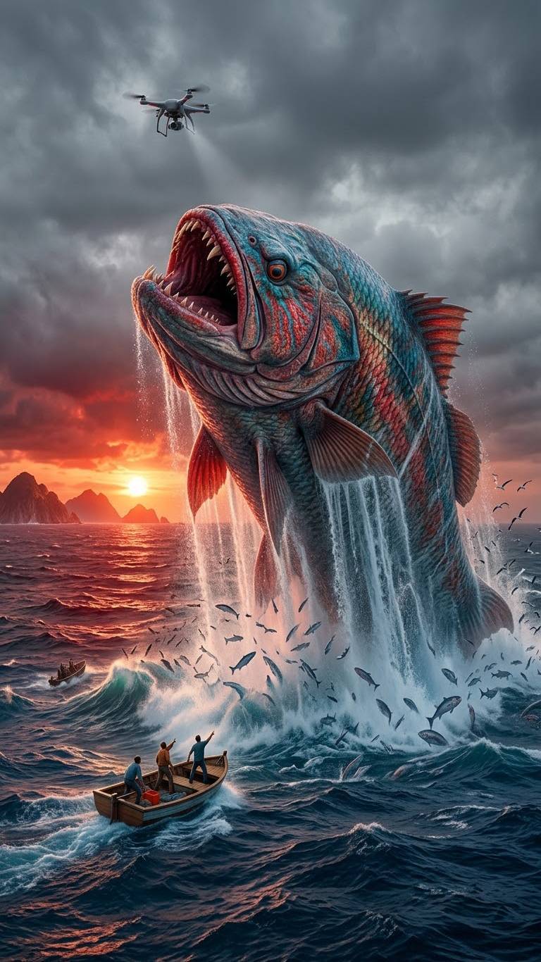 #Megalodon #GiantFish #SeaMonster #PrehistoricOcean #DeepSeaMystery #OceanLife #ViralReels #SharkLov