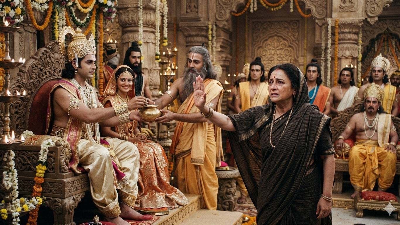 राम जी के राजतिलक में इस बूढ़ी मां ने डाली बाधा! जानें असली सच 🚩#youtube