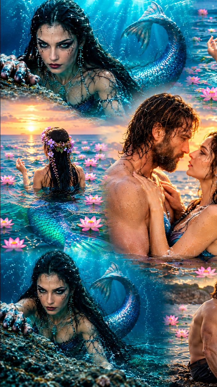 Two different worlds, one beautiful love story! ❤️🧜‍♀️🌊 Will their true love overcome every obstac