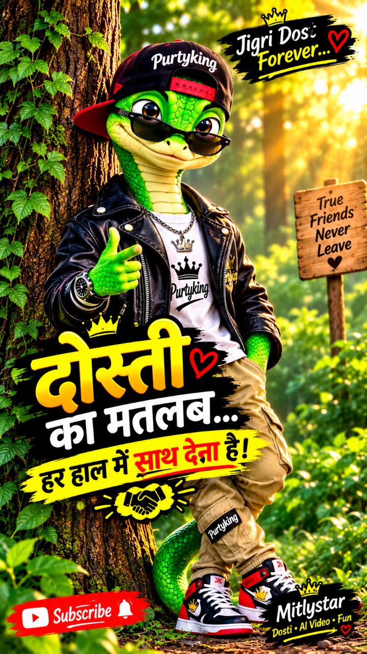 दोस्ती का मतलब… हर हाल में साथ देना है ❤️🤝 | Jigri Dost Shayari 🐍🔥 #Mitlystar