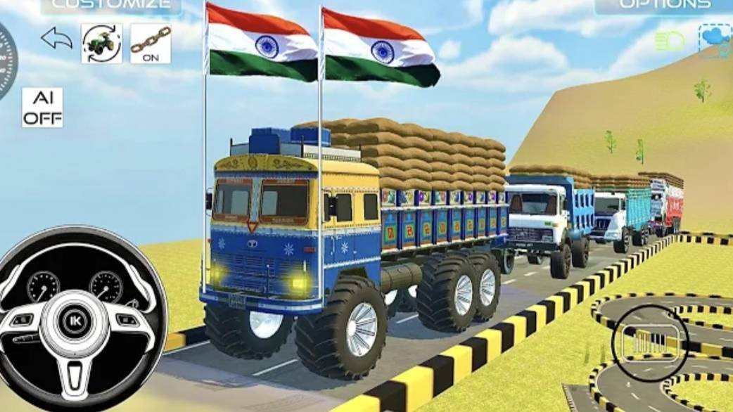 DRIVE BIG HEAVY TRUCK AND 💥 UNLOADING STONE FROM DUMPER TRUCK IN GAME SINGHANACRGAME