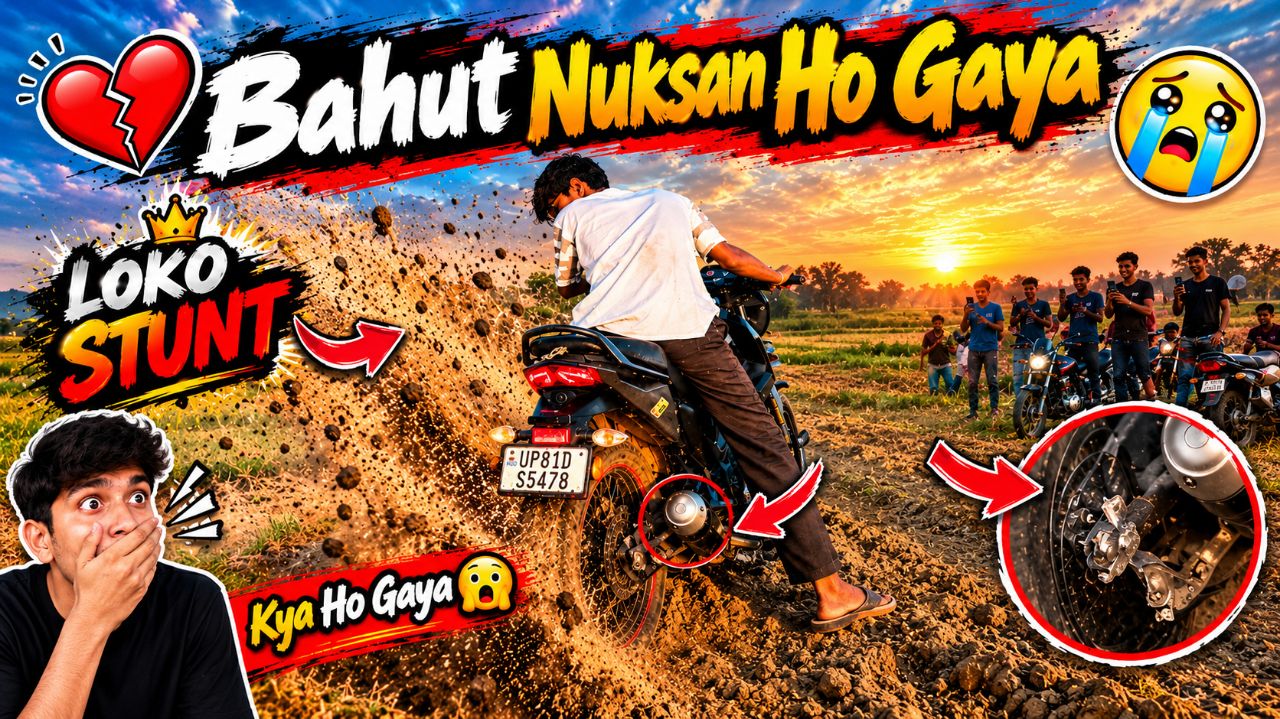 Aaj bike se Stunt kiya | Riding with Rider #ride #