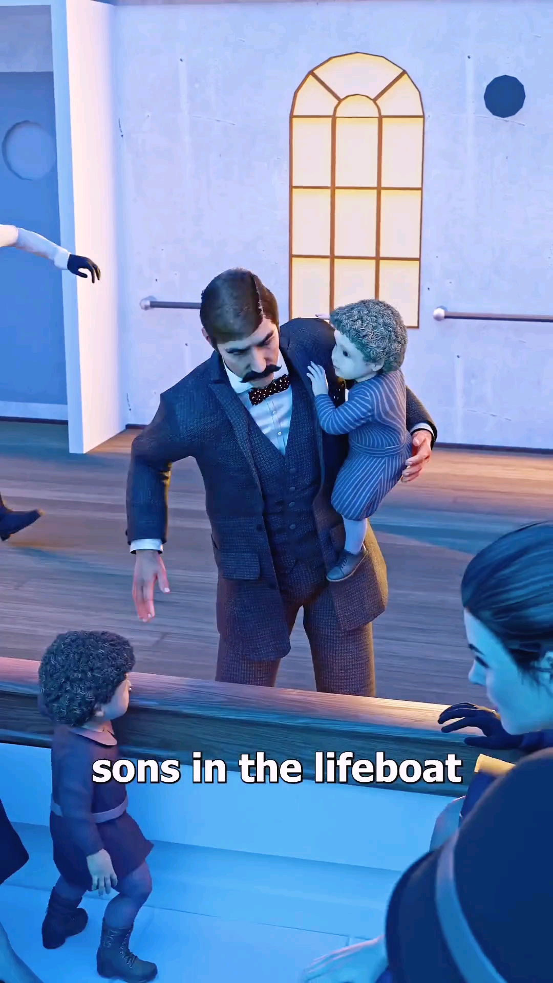 The Heartbreaking Story of Titanic’s Father and His Sons 💔 #Shorts