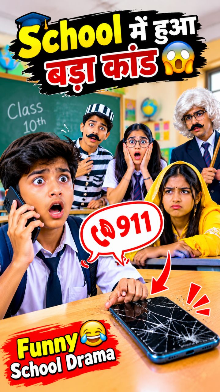 School में हुआ बड़ा कांड 😱📱 | Funny School Drama 😂🔥 #Shorts