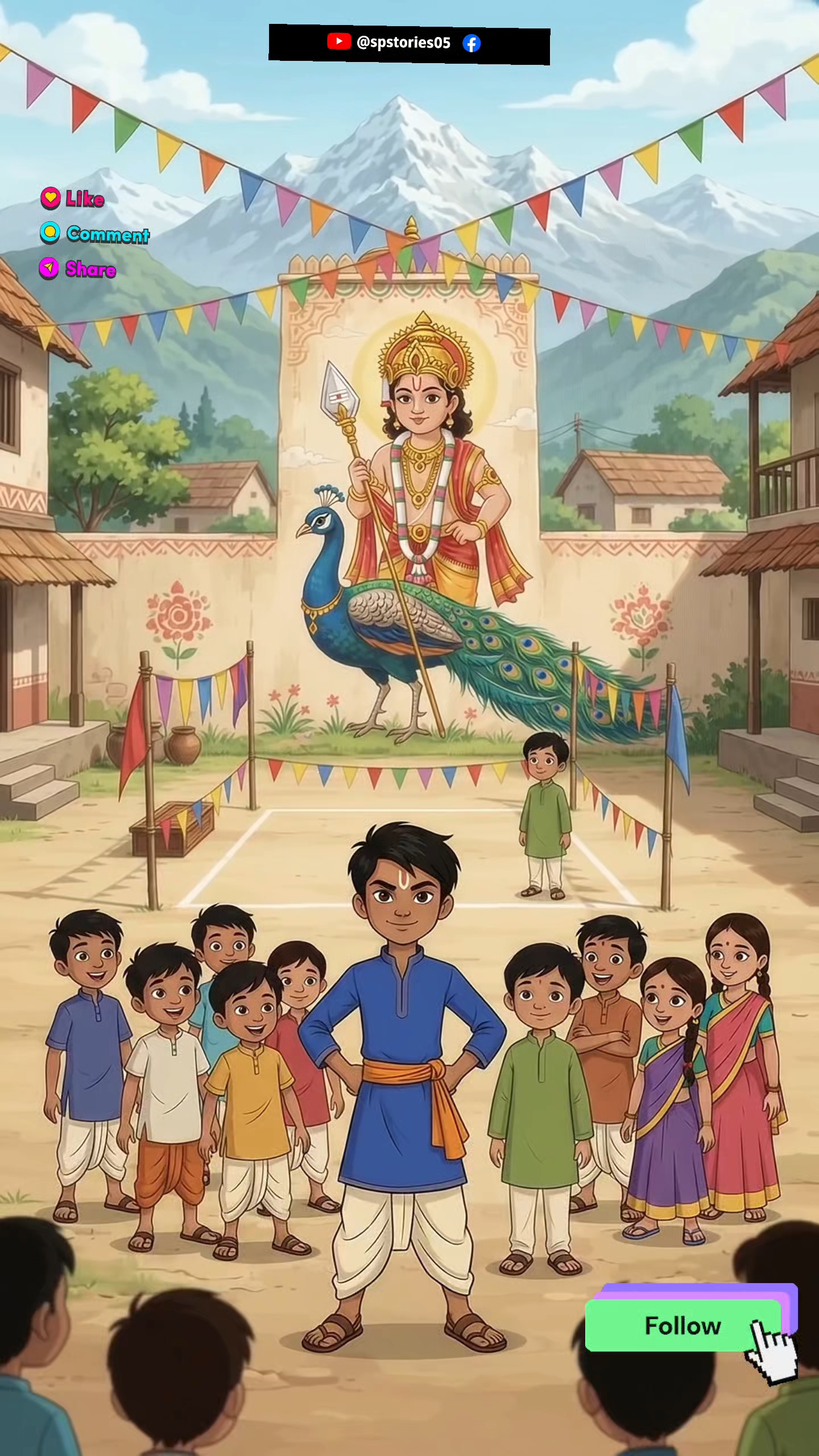 कार्तिकेय जी की अनोखी सीख 🙏 सबसे पीछे वाला बच्चा बना पूरी टोली की ताकत!