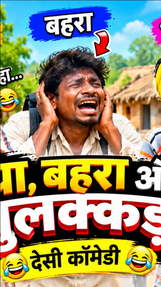 अंधा, बहरा और भुलक्कड़ 😂🤣 | इनकी कॉमेडी देखकर हँसी नहीं रुकेगी! 🔥 #Shorts #trendin #funny