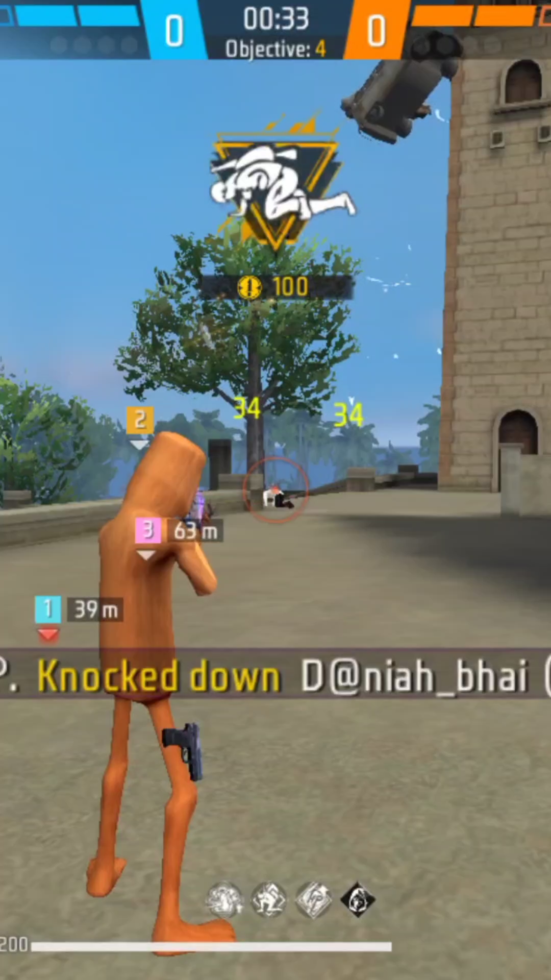 1v3 free fire shorts