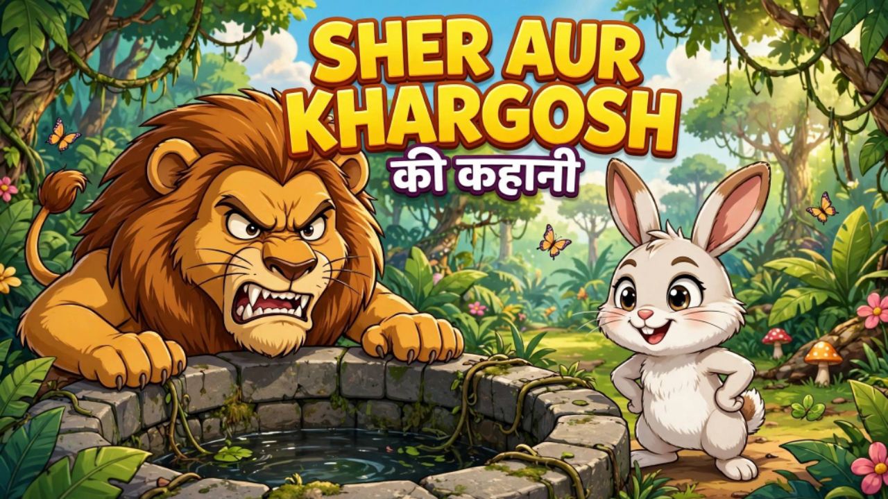 Ek gamandi sher aur Hoshiyar khargosh