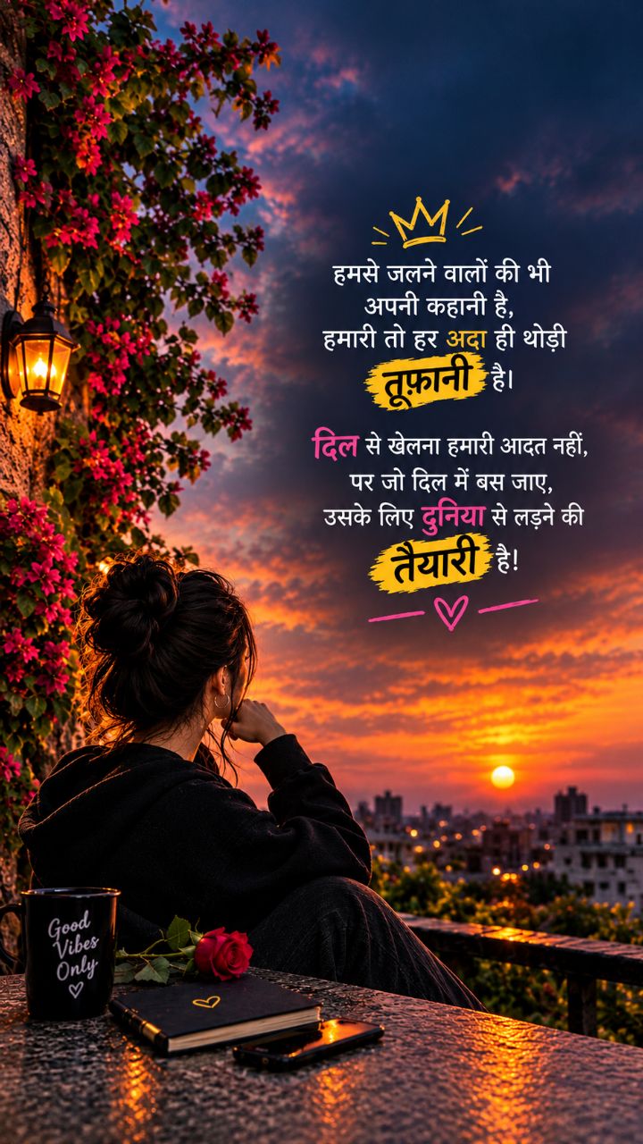 पर जो दिल में बस जाए, उसके लिए दुनिया से लड़ने की तैयारी है! | Tufani Shayari