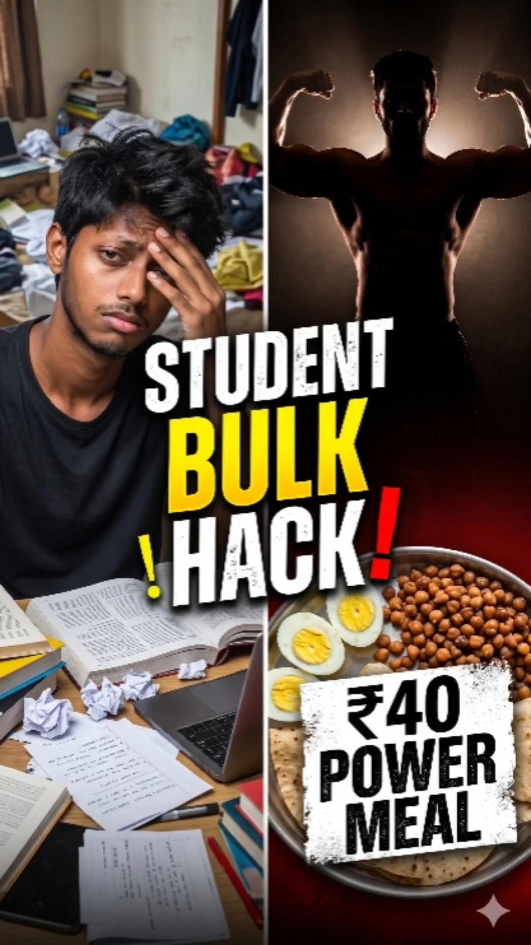 Student Ho? Try This ₹40 Budget Meal 💪 | Winter Arc
