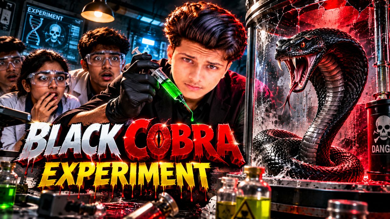 क्या होगा अगर एक Black Cobra को एक खतरनाक Science Experiment का हिस्सा बनाया जाए? 🐍😱