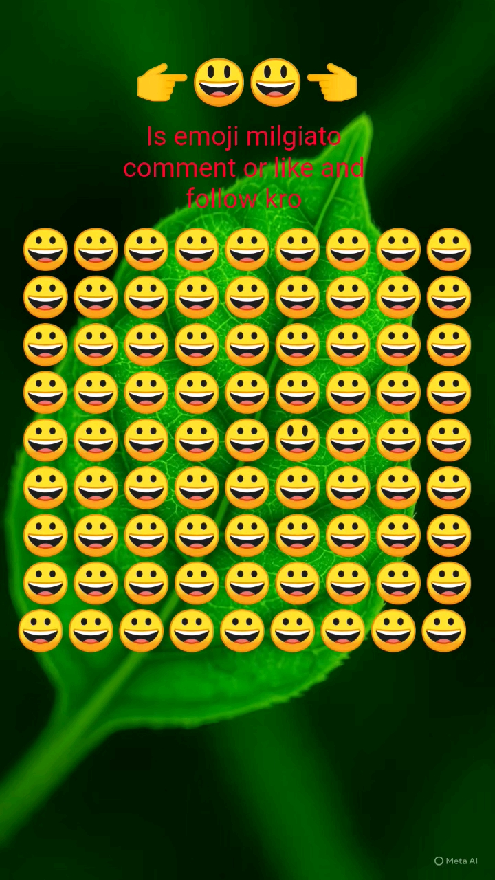 😃 is emoji milgiato comment or like and flower karma