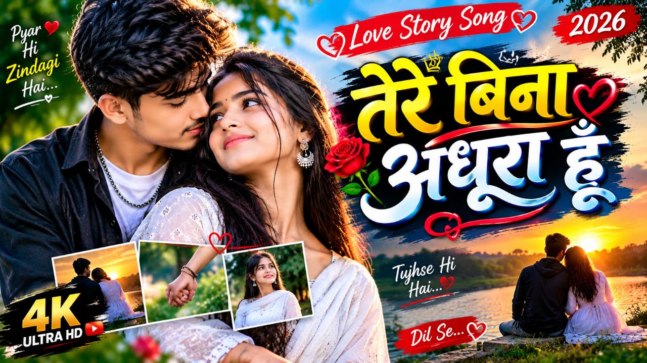 तेरे बिना अधूरा हूँ ❤️🥺 | New Love Story Song 2026 💕 | Romantic Hindi Song 🎶