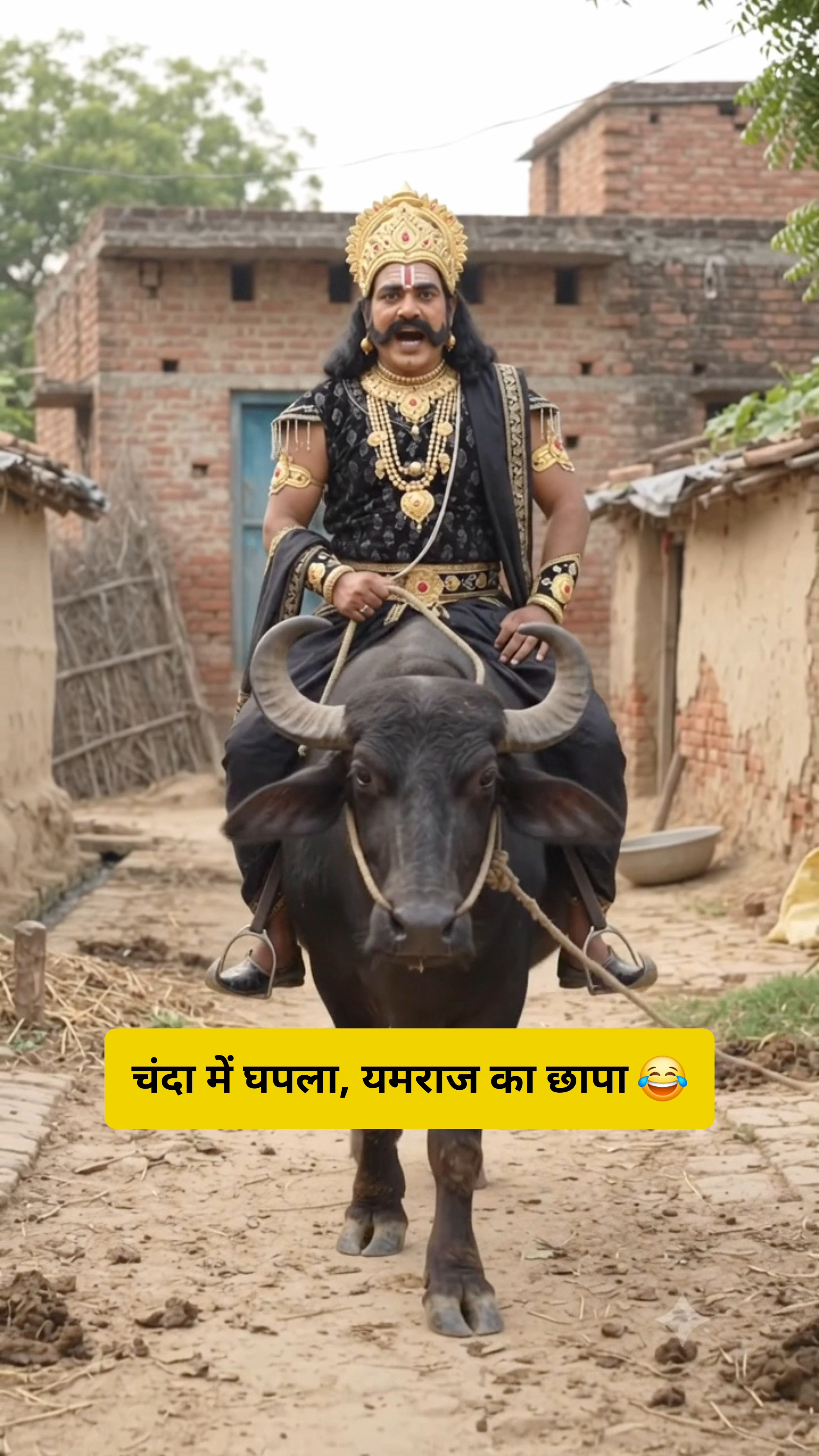 चंदा में घपला, यमराज का छापा 😂 #funny #shorts #aalupyajjoke #comedy
