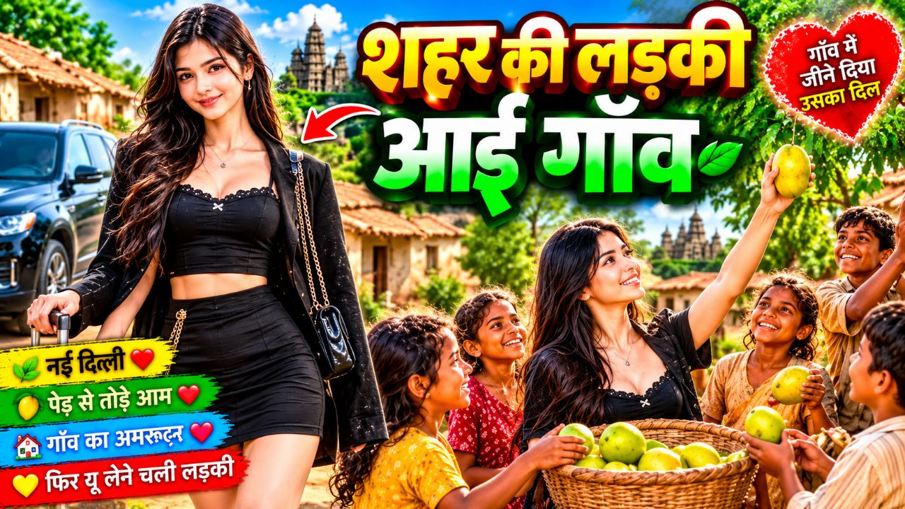 आई गाँव ❤️ पेड़ से तोड़े आम | गाँव की जिंदगी 😂🥭