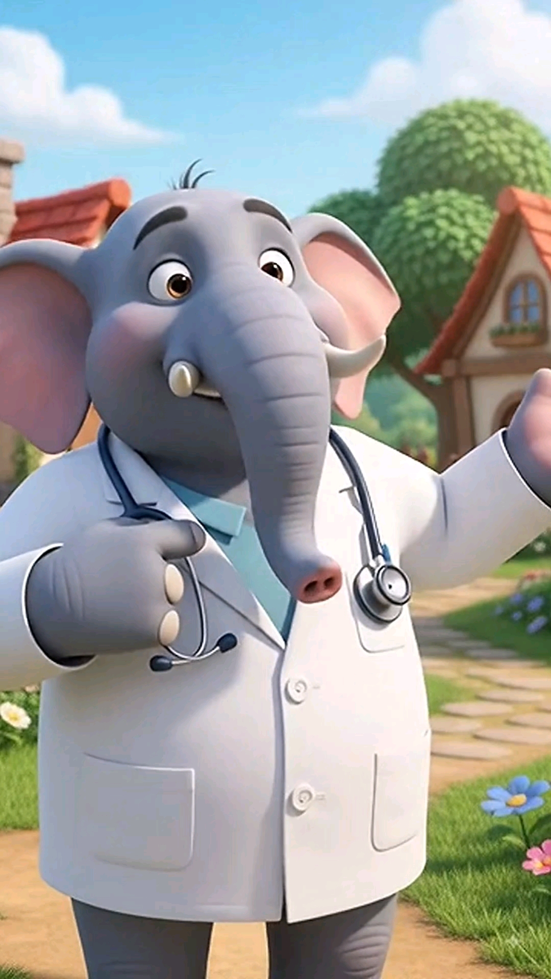 ,#hathi bna doctor 😅