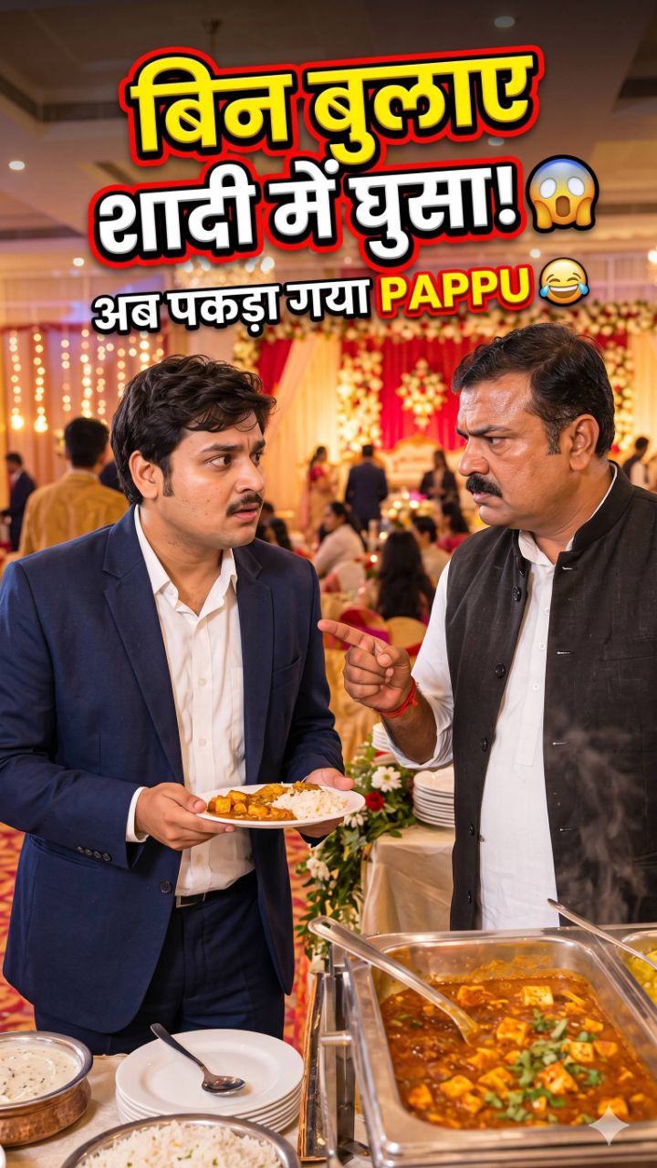 😂 शादी में खाना खाने आया था, काम पर लगा दिया! 🤣 | Pappu Ki Shaadi