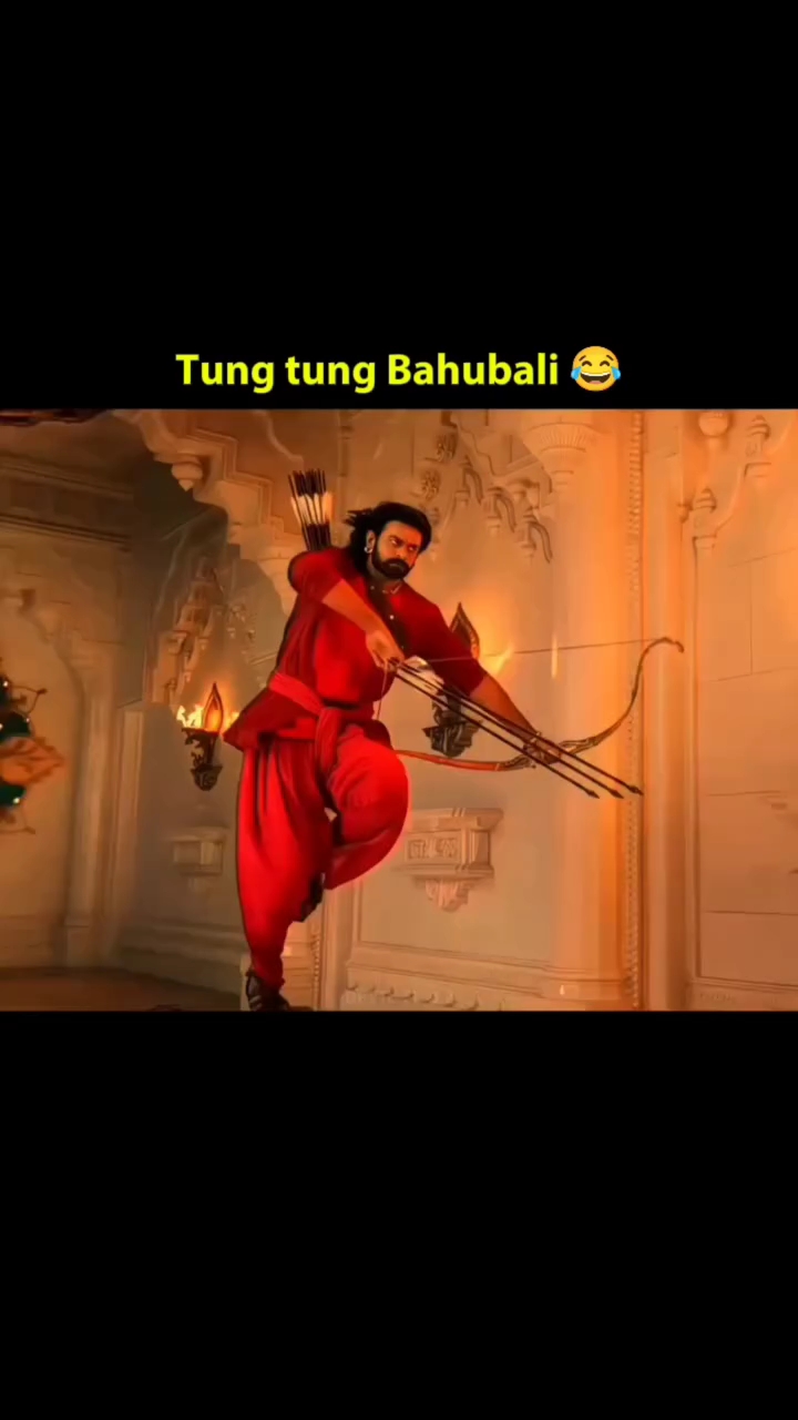 Tung tung Bahubali ban raha tha. 😂
