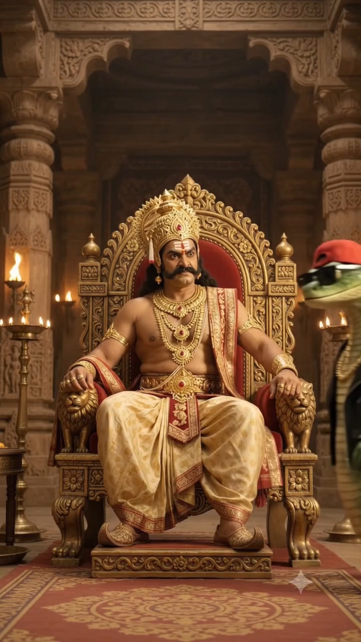 😈 लंका में घुसकर साँप ने माँगी रंगदारी! 🐍😂
