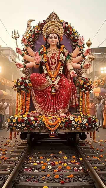 माँ दुर्गा विदाई 🙏 maa durga vidai status 🙏 #bhakti #bhojpuri #maadurga #lorddurga
