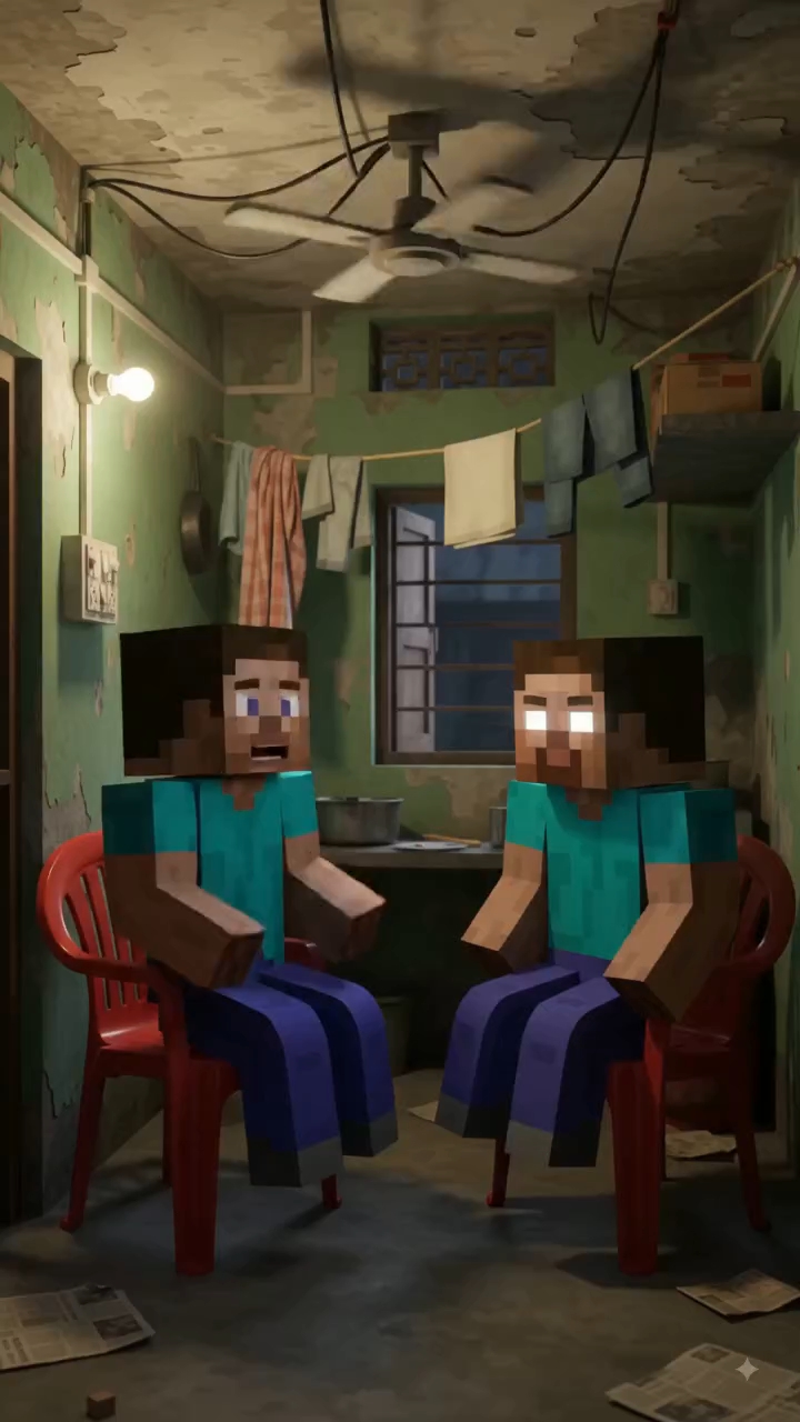 Phir Se Light Chali Gayi! 🥵😔🕯️Middle Class Struggles #minecraft #strugglelife #herobrine #shorts